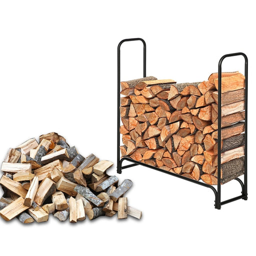4ft Firewood Rack Outdoor Log Rack