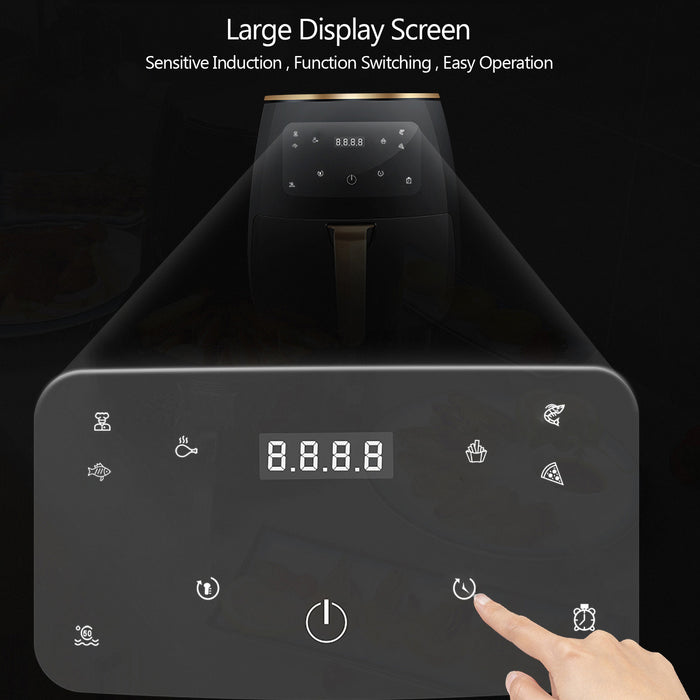 4.5L Black Air Fryer Intellect Digital Screen