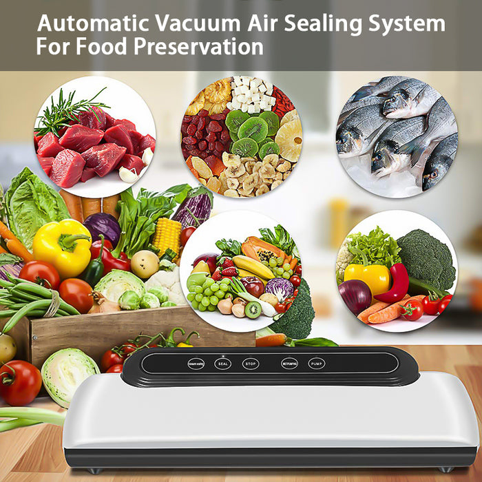Food Vacuum Sealer Automatic Commercial Household Food For Food Preservation Storage Saver Packaging 10Pcs Bags