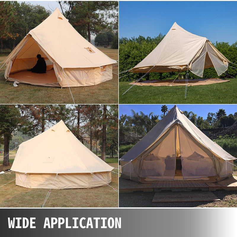 100% Cotton Canvas Bell Tent | Camping Yurt Tent