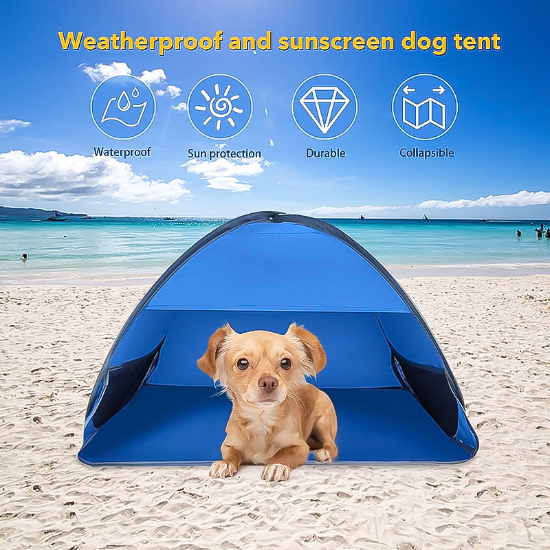 Mini Pet Beach Tent Pop Up Foldable Sun Shelter