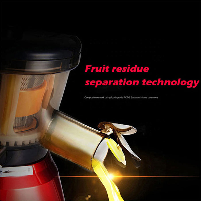 Red Stainless Steel Slow Juicer Extractor for Household