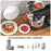 5 In 1 850W Tilt-Head Multifunctional Electric Stand Mixer with 7.5 QT Stainless Steel Bowl 1.5L Glass Jar Meat Grinder, Hook, Whisk, Beater