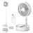 Desk and ground fan Air Circulator Fan Portable Travel Adjustable Height Foldaway fan with remote Control Timer whirling wind