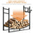 33 Inch Firewood Rack with 4 Tool Set Kindling Holders | Firewood Storage